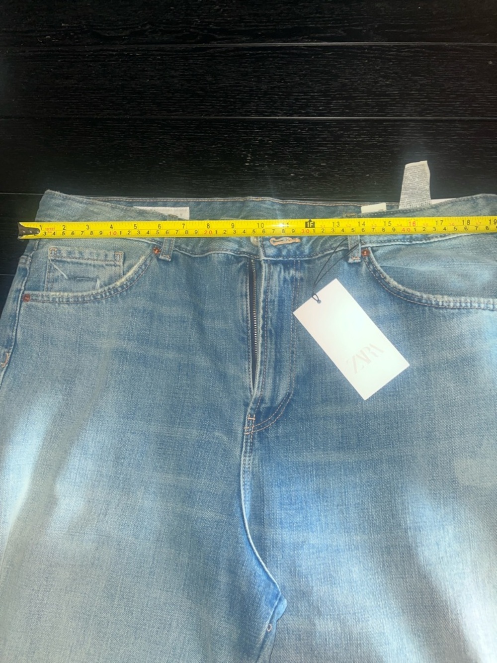 Zara TRF BAGGY FOLDED RIPPED
MID-RISE JEANS - Picture 8 of 8